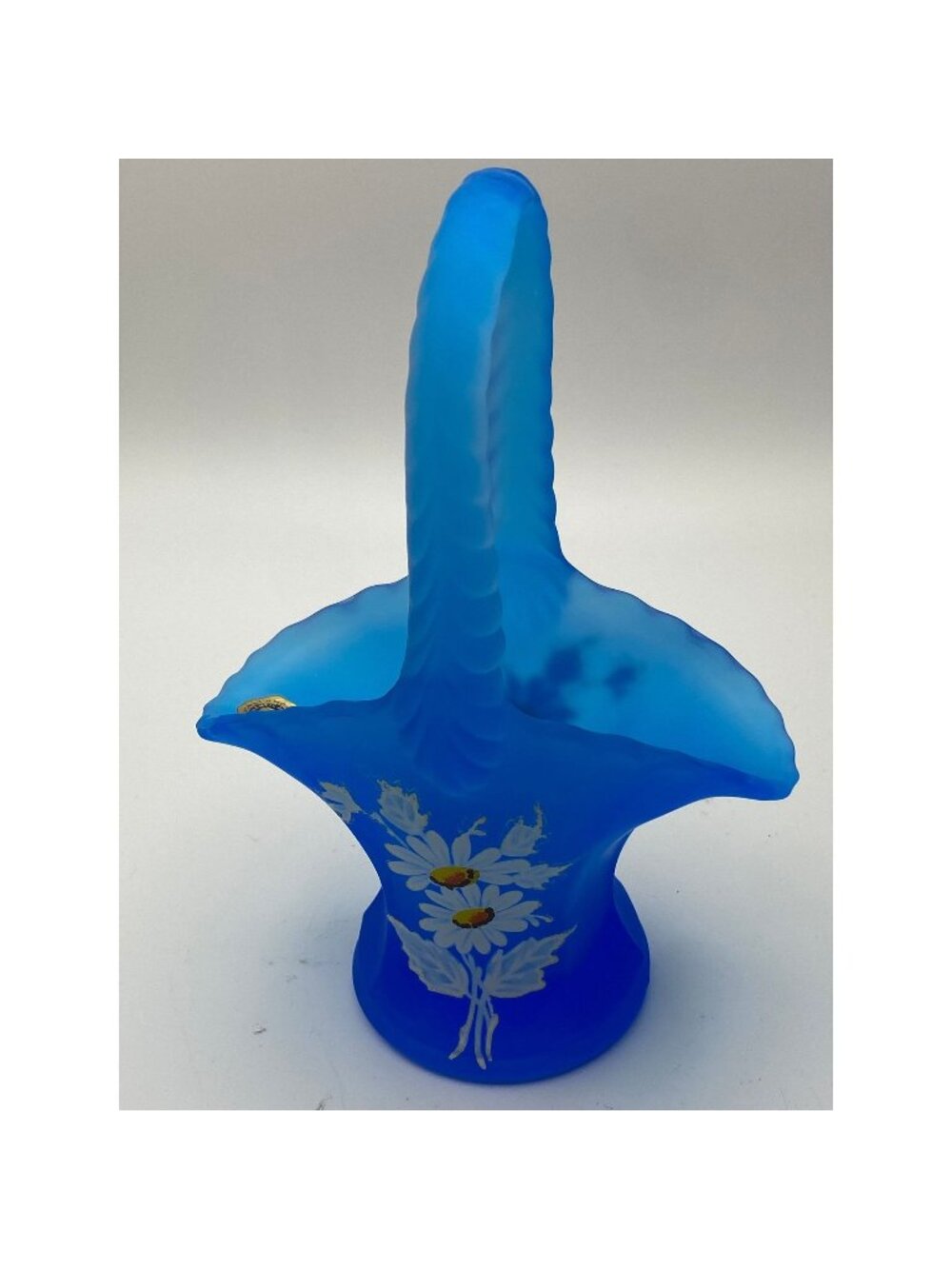 Westmoreland Blue Satin Basket